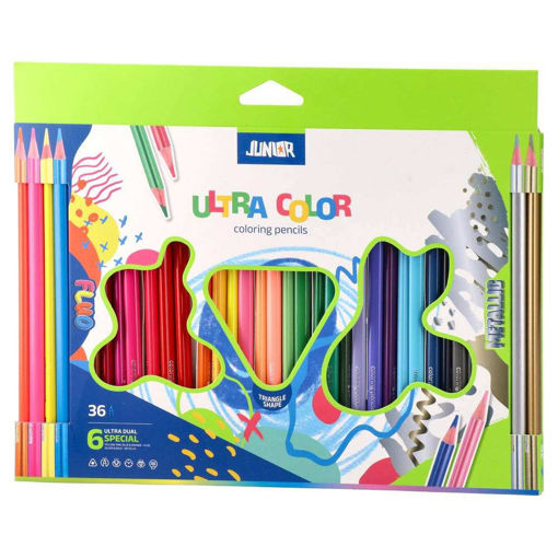 Picture of JUNIOR PENCIL COLOURS TRIANGULAR X36